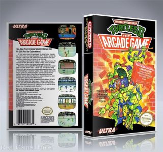 NO GAME) Nintendo Nes Case Box Teenage Mutant Ninja Turtles II The 