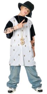 RAPSTA Rap Star Artist Gangsta Hip Hop Gangster Child Large Costume 