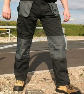   Work Wear Trousers Cargo Combat Pants Knee Pad Pockets Multi New