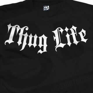 Thug Life Addiction T Shirt   Gangster Tupac 2Pac   All Sizes & Colors