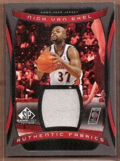 2004 05 SP Game Used Authentic Fabrics #NV Nick Van Exel Jersey