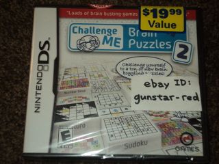 Challenge Me Brain Puzzles 2 (Nintendo DS / DSi) NEW SEALED 