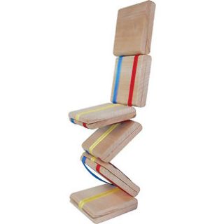   Wooden JACOBs LADDER Classic Toy Colourful Ribbon Puzzle Wood