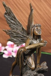 Original Fantasy Fairy Mythical Garden statue Figure by French Artist 