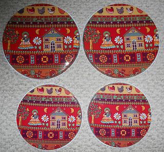 Stove Burner Covers Set of 4 Vintage Country Chicken Bless Our House