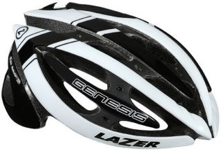 Lazer Genesis Black White L 58.5 61.5 Helmet Bike Bicycle Road 