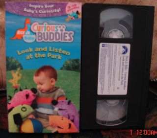 Nick Jrs Curious Buddies LOOK and LISTEN AT THE PARK Vhs Video 3 