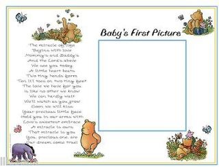 Classic Winnie the Pooh BABY Ultrasound Poem Print~Keepsake