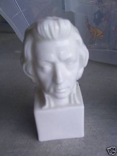 Vintage Porcelain Musician Bust Mozart LOOK