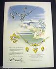   Krementz Jewelry Illustrated Image of a Garden Party 50s Print Ad