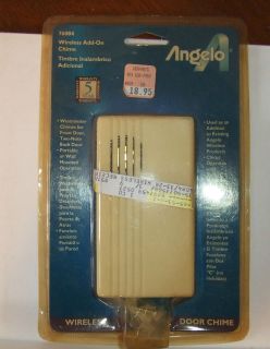 Vintage Angelo Wireless Add On Chime Door Chime NIP 76084