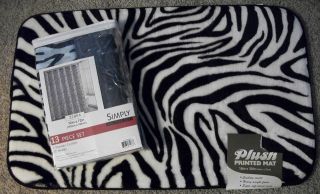 zebra bath mat in Bathmats, Rugs & Toilet Covers