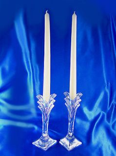Art Deco Mikasa Deco crystal candle holders candlesticks candelabra 