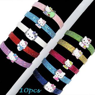 New 2012 10PCS Cute Hello Kitty DIY Bracelet Kids Christmas Favous Bag 