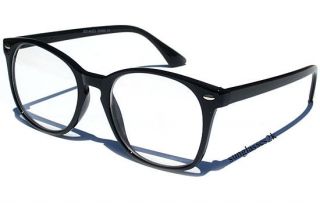 Thin Black Frame   RETRO STYLE Clear Lens Glasses Hipster Mod Fashion 