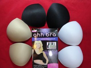 ahh genie bra replacement pads nude beige black white genie