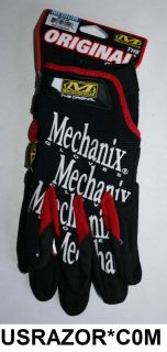Mechanix Wear Gloves Original Medium Black Mechanic Work Military 
