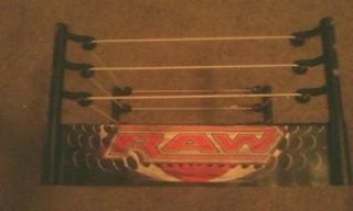 WWE Raw Superstar Wrestling Ring Mat Toy w spring loaded mat