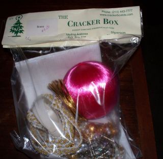 Cracker Box Ornament Kit Bravo 3 Hot Pink Satin Ball