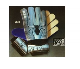 VKM Sports Soccer Goalie Goalkeeper Finger Saver Gloves Size 5 6 7 8 9 