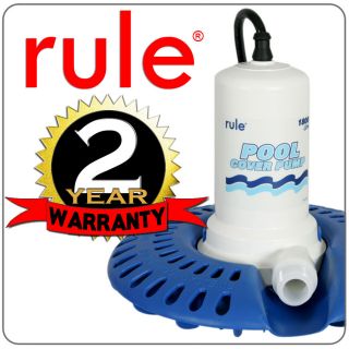 Rule 1800 GPH Automatic Swimming Pool Cover Water Pump