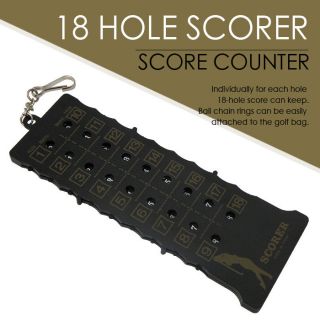 New Golf 18 Hole Stroke Score Counter Keeper Black Color 