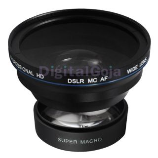   SUPER WIDE FISHEYE MACRO LENS + 58MM RING ADAPTER FOR CANON 500D 550D
