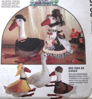 Stuffed Lawn goose cloth GEESE doll costume clothes pattern slicker 19 