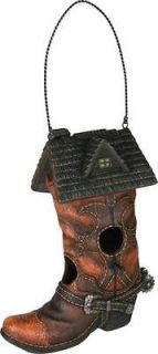 Cowboy boot Bird house With Clean out,Wildlife Creations, 635