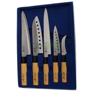 New Stainless Steel Knife Set Kitchen Cutlery Knives Block Set 5 PCS