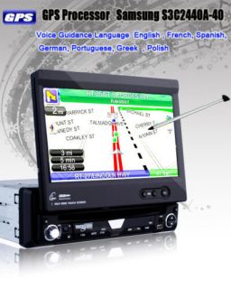 Touch 7Car Audio DVD GPS Stereo Single 1 DIN+FREE MAP