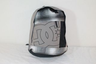 New w/ Tags  DC SHOES SLIDER GRAY LAPTOP / BOOK / TRAVEL BACKPACK