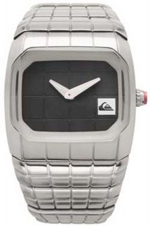 New Quiksilver Rubix Metal Watch Charcoal & Silver Stainless Steel 