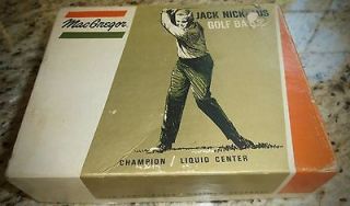 Golf Balls Antique Vintage, 1 Dozen Jack Nicklaus Signature MacGregor 