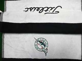   Florida Marlins Custom MLB Golf Titleist Players Towel Team Logo