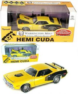 1971 PLYMOUTH HEMI CUDA Die Cast 124 Scale Model Car HAWK NEW 