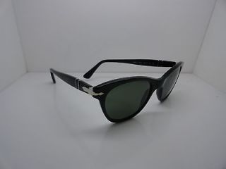 New AUTH PERSOL 2990 S 95/31 Black Cat Sunglasses Sz. 50 w/ case