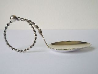 Antique Norwegian Norway Solid Silver Tea Caddy Spoon By Marius Hammer 