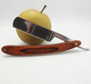 Vintage Straight Razor Shave Knife Color wood handle Razors