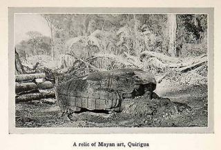   Mayan Art Quirigua Sculpture Archeology Jungle Guatemala Mesoamerica