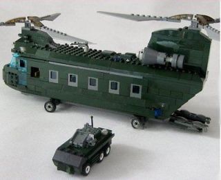 Chinook Helicopter   Compatible With Lego Assembly Block Toy NEW #6
