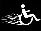 Handicap wheelchair Van Access Disabled Decal Sticker o
