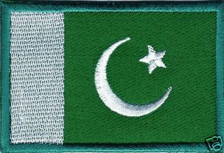 PAKISTAN LOGO EMBROIDERED Iron Patch T Shirt Sew Flag