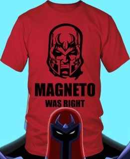 Magneto Was Right Shirt Replica NEW S 3X x men dvd 1 2 3 4 season x 