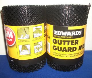   GUTTER GUARD MESH STOPS LEAVES & DEBRIS FROM GLOGGING YOUR GUTTERS NEW