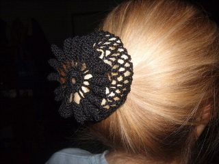 Hand crochet hair snood bun covers Choose your color