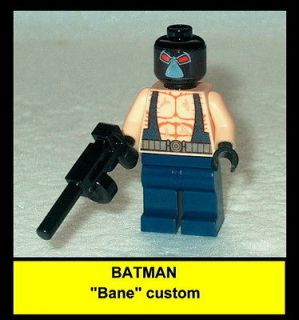 BATMAN Lego Bane w/tommy gun NEW custom (dht) 7787 #11C