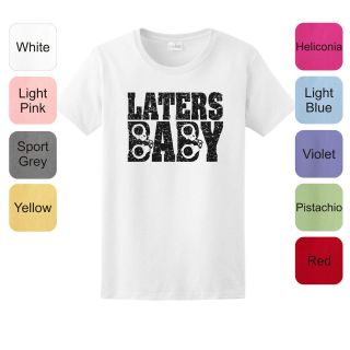 Laters Baby Handcuffs LADIES T Shirt 50 Fifty Shades of Grey Book 