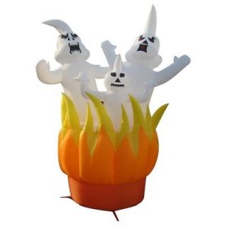   Ft Purple Spider Halloween Airblown Inflatable Outdoor Lighted Decor