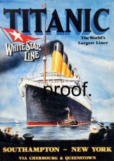 Titanic ^^ White Star Ship Ocean Liner Memorabilia advertising ad 